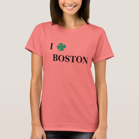 T-SHIRT I SHAMROCK BOSTON (Devant)