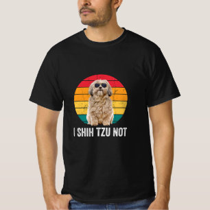 T-shirt I Shih Tzu Non/ Amoureux des chiens Shih Tzu