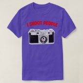 T-shirt I Shoot People Camera Geek Cadeau Conception (Design devant)