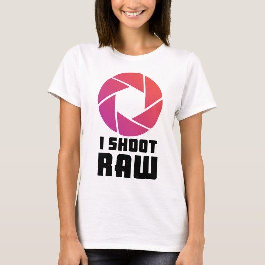 T-shirt I Shoot Raw (Devant)
