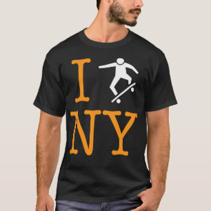 T-shirt I Skate New York Skateboarding NYC ou Die