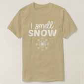 T-shirt I Smell Snow Winter Snowflake Funny Snow Epert Sno (Design devant)