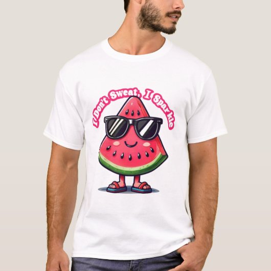 T-shirt I Sparkle - Citation d'été mignonne et confiante (Devant)