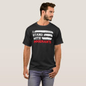 T-shirt I-Stand Avec Immigrants Outfitts Usa Drapeau Tee U (Devant entier)