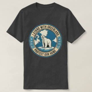 T-shirt I Stand With Greenland Polar Bear