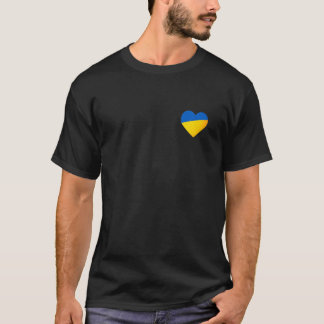 T-shirt I Stand With Ukraine Ukrainian T Flag Peace Heart