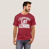 T-shirt I Support Lizards Lot pour Truckers (2) (Devant entier)