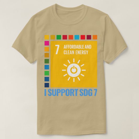 T-shirt I support SDG 7 Affordable and Clean Energy (Design devant)