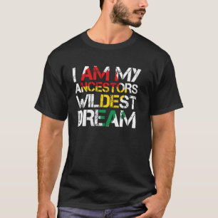 T-shirt I Sur My Ancestors Braconnage Dream Black History