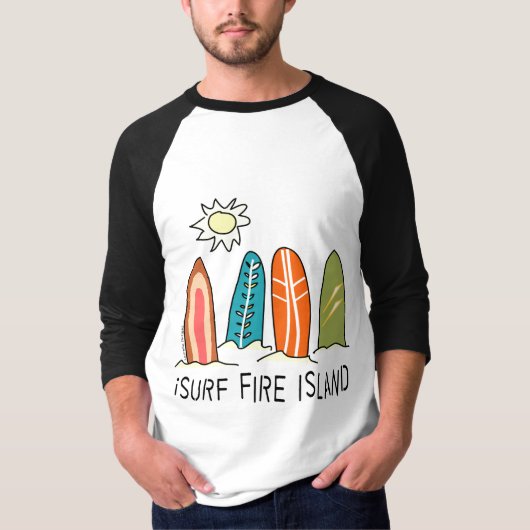 T-shirt I Surf Fire Island (Devant)