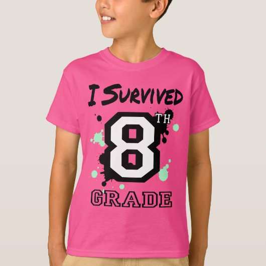 T-shirt I Survie 8e année (Devant)