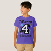 T-shirt I Survive 4e année (Devant entier)