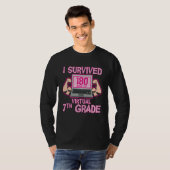 T-shirt I Survived 180 Days of Virtual 7th Grade Last Day  (Devant entier)