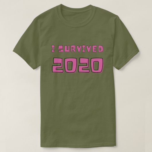 T-shirt I Survived 2020 (Design devant)