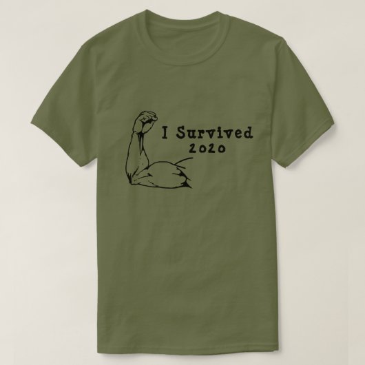 T-shirt I Survived 2020 (Design devant)