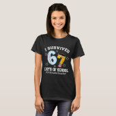 T-shirt I Survived 67 Days Of School 3rd Grade Teacher (Devant entier)