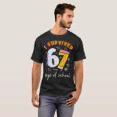 T-shirt I Survived 67 Days Of School Cool Teacher Design (Devant entier)