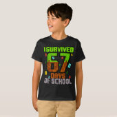 T-shirt I Survived 67 Days Of School Fun Meme Six Seven 6- (Devant entier)