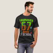T-shirt I Survived 67 Days Of School Fun Meme Six Seven 6- (Devant entier)