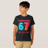 T-shirt I Survived 67 Days Of School Funny 67 Meme Teacher (Devant entier)