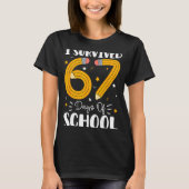 T-shirt I Survived 67 Days Of School Funny 67 Teachers Stu (Devant)
