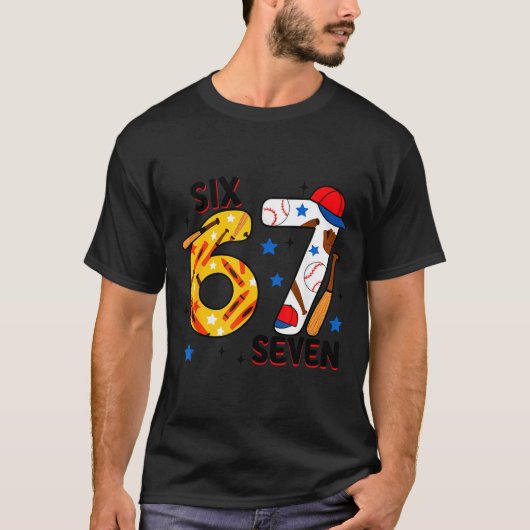 T-shirt I Survived 67 Days Of School Funny 6 7 Baseball Te (Devant)