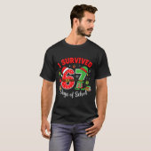 T-shirt I Survived 67 Days Of School Funny Christmas Teach (Devant entier)