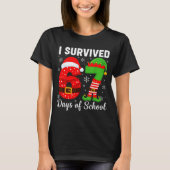 T-shirt I Survived 67 Days Of School Funny Elf Christmas S (Devant)