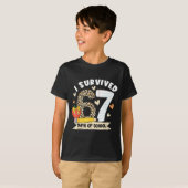 T-shirt I Survived 67 Days Of School Funny Leopard Student (Devant entier)
