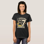 T-shirt I Survived 67 Days Of School Funny Leopard Student (Devant entier)