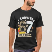 T-shirt I Survived 67 Days Of School Funny Leopard Student (Devant)