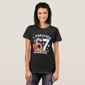 T-shirt I Survived 67 Days Of School Funny Leopard Student (Devant entier)