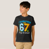 T-shirt I Survived 67 Days Of School Funny Meme 67 Teacher (Devant entier)