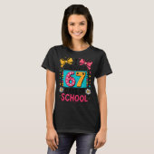 T-shirt I Survived 67 Days Of School Funny Meme Teacher Me (Devant entier)