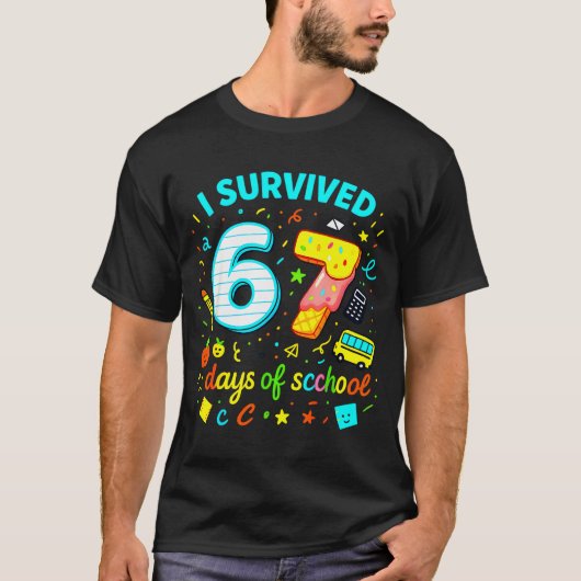 T-shirt I Survived 67 Days Of School Funny Meme Teacher St (Devant)