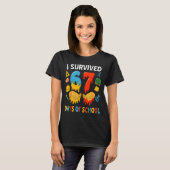 T-shirt I Survived 67 Days Of School Funny Meme Teacher St (Devant entier)