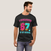 T-shirt I Survived 67 Days Of School Funny Meme Teacher St (Devant entier)