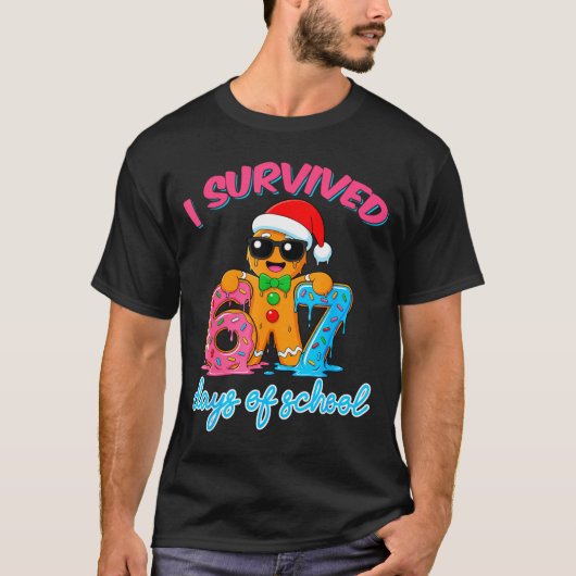 T-shirt I Survived 67 Days Of School Funny Six Seven 67 Gi (Devant)