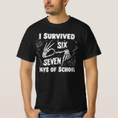 T-shirt I Survived 67 Days of School | Funny Skeleton Meme (Devant)