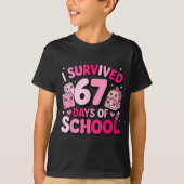 T-shirt I Survived 67 Days Of School Funny Student Style (Devant)
