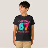 T-shirt I Survived 67 Days Of School Six Seven Meme Teache (Devant entier)