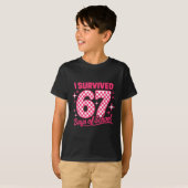 T-shirt I Survived 67 Days Of School Students Teachers 100 (Devant entier)