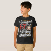 T-shirt I Survived 67 Days With My Awesome Student Teacher (Devant entier)