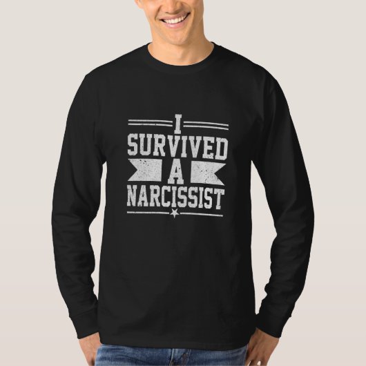 T-shirt I Survived A Narcissist Divorced Divorce Men Wome (Devant)