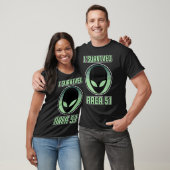 T-shirt I Survived Area 51 Alien Design (Unisexe)