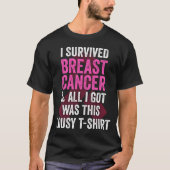 T-shirt I Survived Breast Cancer Tee (Devant)