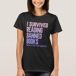 T-shirt I Survived Lecture Interdite Livres Bookaholic 1