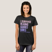 T-shirt I Survived Lecture Interdite Livres Bookaholic 1 (Devant entier)