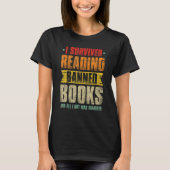 T-shirt I Survived Lecture Interdite Livres Livre Bookahol (Devant)