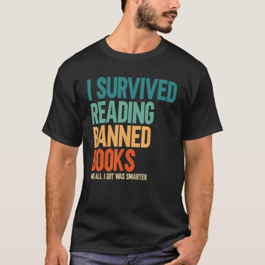 T-shirt I Survived Lecture Interdite Livres Livre Bookahol (Devant)